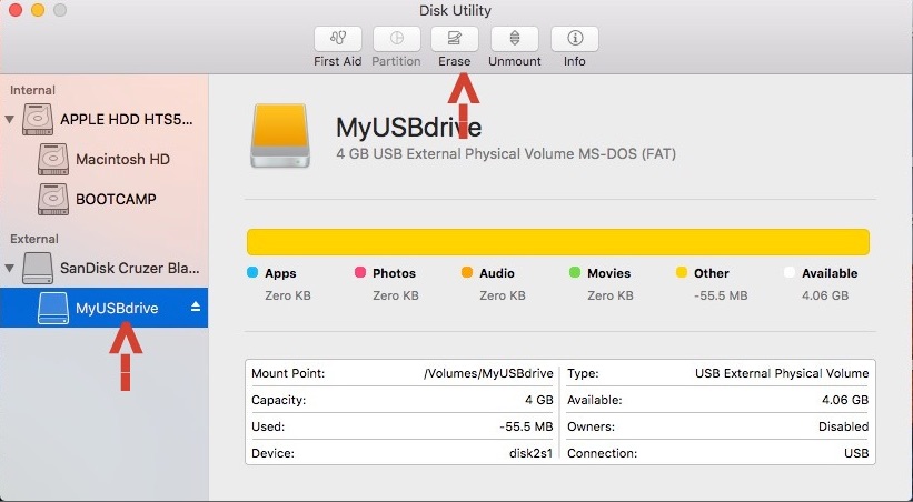 Format usb for mac install